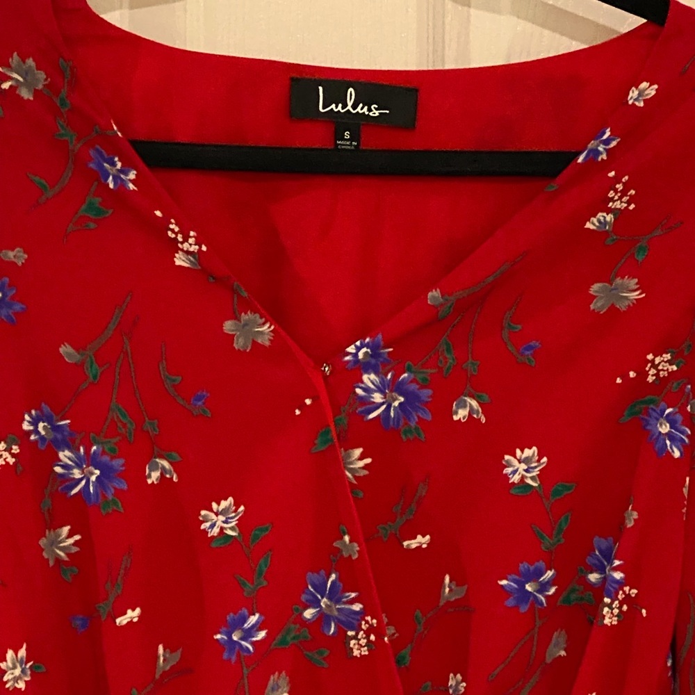 Lulus Floral Red Jumpsuit/Romper - image 3